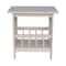 International Concepts Rectangle Mission Magazine End Table, 22.4 W, 15.6 L, 23.2 in H, Wood, Unfinished 9836 - alternate 2